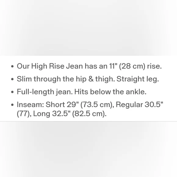 GAP 90s High Rise Slim Straight Denim - Picture 6 of 7